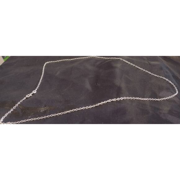 Sterling Silver 925 Plated 22 Inch Rolo Link Chain Necklace New 1/16th" Wide - Picture 1 of 3